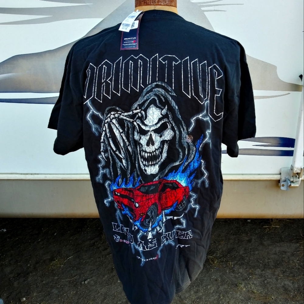 NWT Primitive Dodge Skull Tee Shirt Black XL
